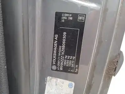 Scrapping Vehicle volkswagen golf v (1k1) 1.9 tdi of the year 2006 powered bkc