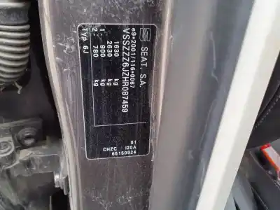 Veículo de Sucata seat ibiza iv (6j5, 6p1) 1.0 tsi do ano 2017 alimentado chzc