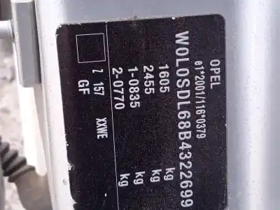 Scrapping Vehicle opel corsa d (s07) 1.2 (l08, l68) of the year 2011 powered a12xer