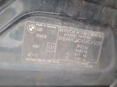 Veículo de Sucata bmw 3 (e90) 320 d do ano 2006 alimentado m47d20