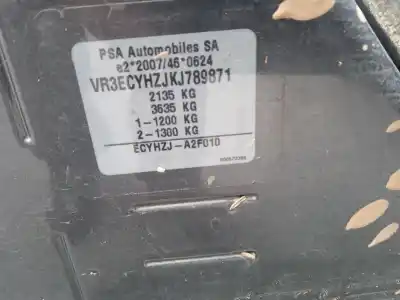 Veículo de Sucata peugeot rifter 1.5 bluehdi 130 do ano 2019 alimentado yhz