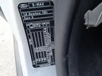 Scrapping Vehicle ford s-max (wa6) 1.6 tdci of the year 2011 powered t1wa