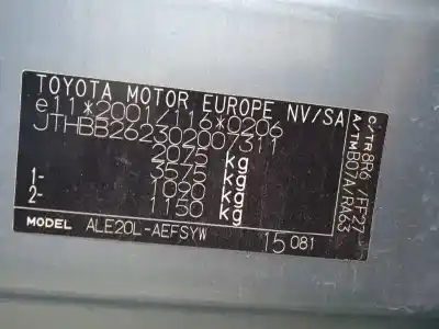 Scrapping Vehicle lexus is200 (ds2/is2) 220d of the year 2006 powered 2adfhv