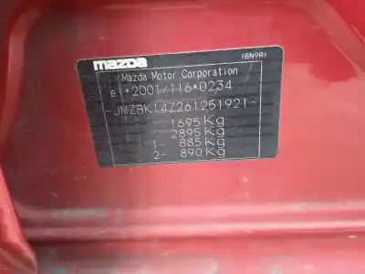 Scrapping Vehicle mazda 3 (bk) 1.6 (bk14) of the year 2005 powered z6