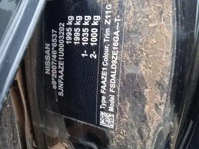 Scrapping Vehicle nissan leaf (ze1) electric of the year 2020 powered em57