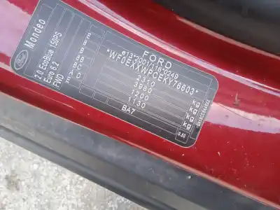 Sloopvoertuig ford mondeo v fastback (ce) 2.0 ecoblue van het jaar 2019 aangedreven ylcc