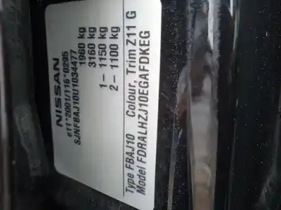 Утилизация автомобиля nissan qashqai / qashqai +2 i (j10, nj10, jj10e) 2.0 года 2007 питание mr20 Утилизация автомобиля nissan qashqai / qashqai +2 i (j10, nj10, jj10e) 2.0 года 2007 питание mr20