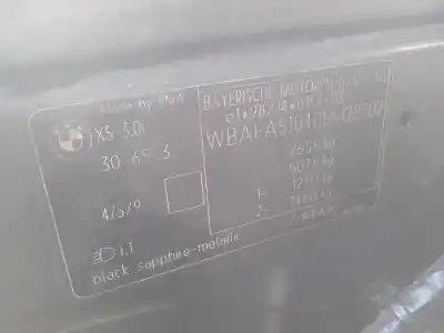 Veicolo di demolizione bmw x5 (e53) 3.0 i dell'anno 2001 alimentato 306s3