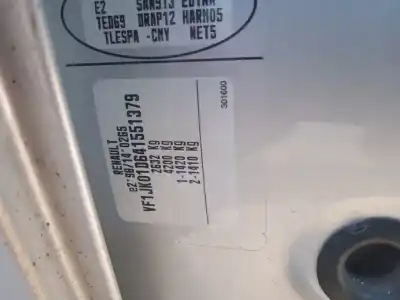 Vehicul casat renault espace iv (jk0/1_) 2.0 dci (jk01, jk02, jk1j, jk1k, jk1h) al anului 2009 alimentat m9r750 Vehicul casat renault espace iv (jk0/1_) 2.0 dci (jk01, jk02, jk1j, jk1k, jk1h) al anului 2009 alimentat m9r750