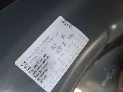 Scrapping Vehicle volkswagen jetta iii (1k2) 1.6 fsi of the year 2007 powered blf