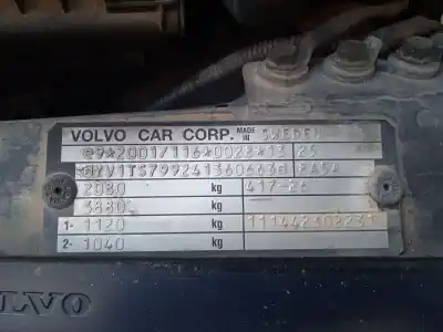 Scrapping Vehicle volvo s80 i (184) d5 of the year 2003 powered d5244t