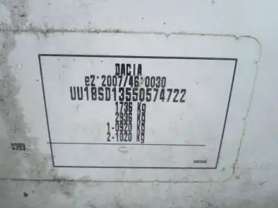 Здавання транспортного засобу dacia dokker express furgoneta/monovolumen 1.6 року 2014 потужний k7m812