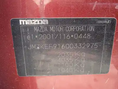 Veículo de Sucata mazda cx-5 (ke, gh) 2.2 d (ke2fw) do ano 2014 alimentado sh