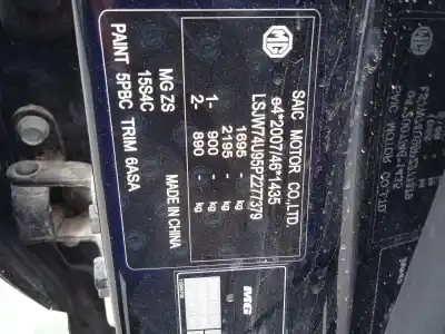 Здавання транспортного засобу mg rover mg zs suv 1.5 vti року 2023 потужний 15s4c