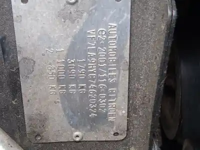 Veículo de Sucata citroen c4 coupé (la_) 1.6 hdi do ano 2007 alimentado 9hy