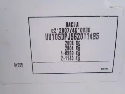 Здавання транспортного засобу dacia dokker monospace (ke_) 1.5 dci (keaj, keah) року 2019 потужний k9k626