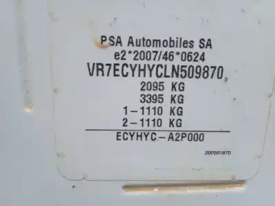 Здавання транспортного засобу citroen berlingo (er_, ec_) 1.5 bluehdi 100 року 2020 потужний yh01