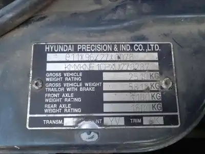 Утилизация автомобиля hyundai galloper ii (jk-01) 2.5 td intercooler года 1998 питание d4bh Утилизация автомобиля hyundai galloper ii (jk-01) 2.5 td intercooler года 1998 питание d4bh