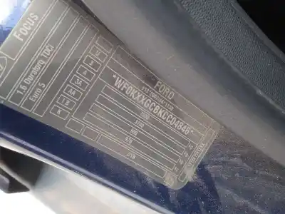 Scrapping Vehicle ford focus iii 1.6 tdci of the year 2012 powered t1da,t1db