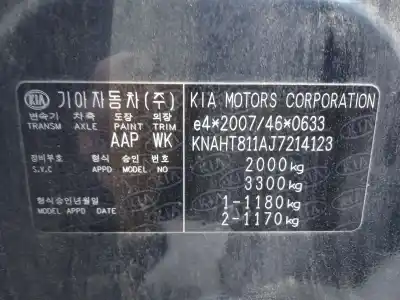 Scrapping Vehicle kia carens iv 1.6 gdi of the year 2018 powered g4fd