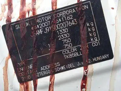 Scrapping Vehicle suzuki ignis iii (mf) 1.2 hybrid (atk412) of the year 2021 powered k12d