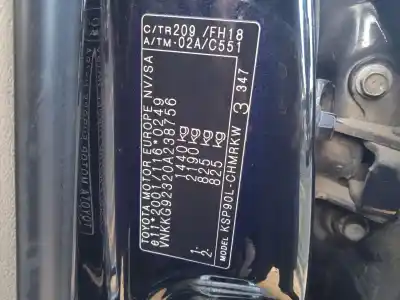 Scrapping Vehicle toyota yaris (_p9_) 1.0 vvt-i (ksp90_) of the year 2010 powered 1kr