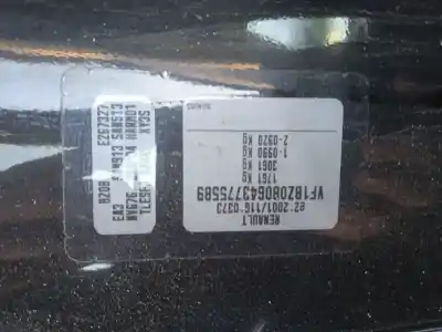 Scrapping Vehicle renault megane iii fastback (bz0/1_, b3_) 1.5 dci of the year 2010 powered k9k832