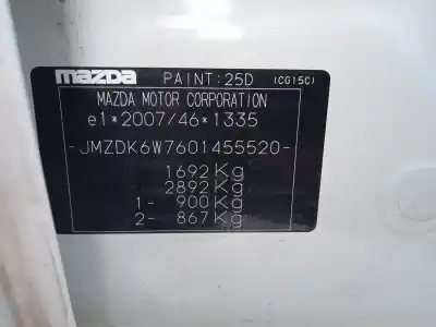 Утилизация автомобиля mazda cx-3 (dk) 2.0 skyactiv-g года 2019 питание pe