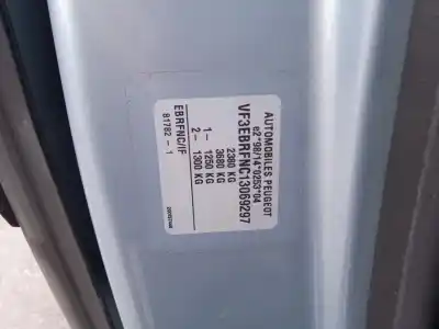 Scrapping Vehicle peugeot 807 (eb_) 2.0 of the year 2003 powered rfn (ew10j4)