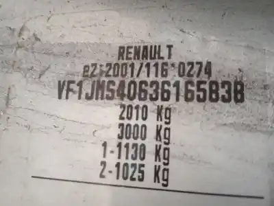 Здавання транспортного засобу renault scénic ii (jm0/1_) 1.9 dci (jm14) року 2006 потужний f9q804