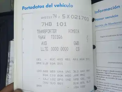 Здавання транспортного засобу volkswagen transporter v furgón (7ha, 7hh, 7ea, 7eh) 2.5 tdi року 2005 потужний axd