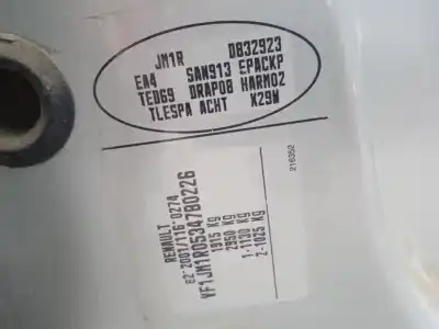 Утилизация автомобиля renault scénic ii (jm0/1_) 1.6 16v (jm1r) года 2005 питание k4m