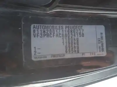 Véhicule à la ferraille peugeot 107 (pm_, pn_) 1.0 de l'année 2006 alimenté 1kr