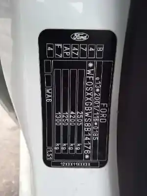 Veicolo di demolizione ford s-max (ca1) 2.0 tdci cat dell'anno 2008 alimentato qxwb