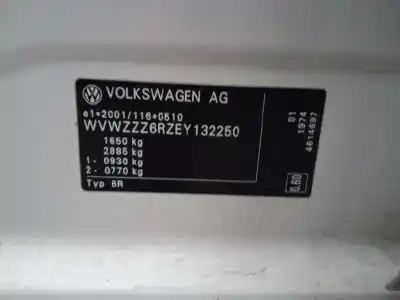 Véhicule à la ferraille volkswagen polo v (6r1, 6c1) 1.6 tdi de l'année 2014 alimenté cayb