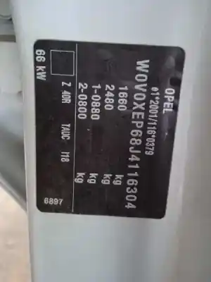 Verschrottungsfahrzeug opel corsa e s-d / cadra12 / bx2e6ah7j5 des jahres 2018 angetrieben b14xer