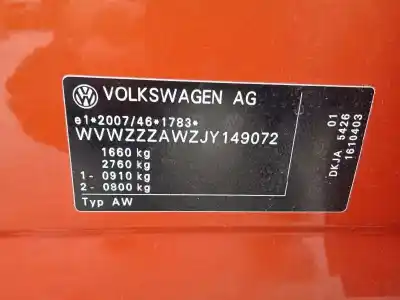 Véhicule à la ferraille volkswagen                                         polo                                                                                                                                                                                                                                                       1.0 tsi                                                                                                                                                                                                                                                    de l'année 2018 alimenté dkja