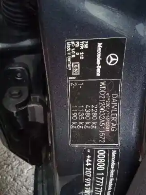 Здавання транспортного засобу mercedes-benz clase e (w212) lim. 250 cdi blueefficiency (212.003) року 2011 потужний 651924