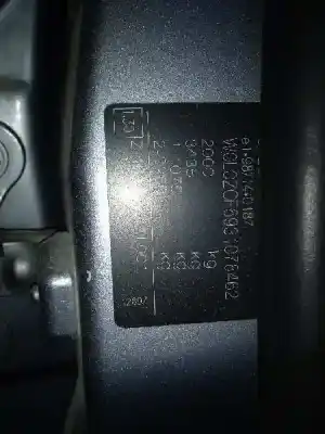 Véhicule à la ferraille opel vectra c berlina club de l'année 2003 alimenté y22dtr