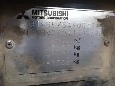 Утилизация автомобиля mitsubishi montero (v20/v40) 2.5 turbodiesel года 1997 питание 4d56