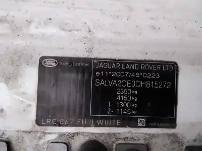Hurda Aracı land rover evoque prestige yılın 2013 güçlü 224dt