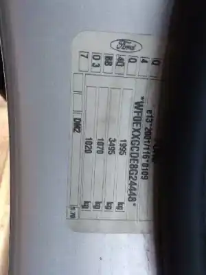 Scrapping Vehicle ford                                               focus c-max (cap)                                                                                                                                                                                                                                          1.8 tdci turbodiesel cat of the year 2008 powered kkda