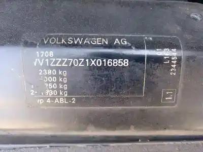 Sloopvoertuig volkswagen t4 transporter/furgoneta (mod. 1991) 1.9 turbodiesel cat (abl) van het jaar 2000 aangedreven abl