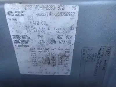 Veículo de Sucata audi a6 berlina (4f2) 3.0 tdi quattro (165kw) do ano 2004 alimentado bmk