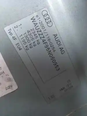 Veículo de Sucata audi a6 berlina (4f2) 3.0 tdi quattro (165kw) do ano 2004 alimentado bmk