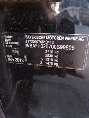 Veículo de Sucata bmw x6 (e71) xdrive40d do ano 2014 alimentado n57d30b
