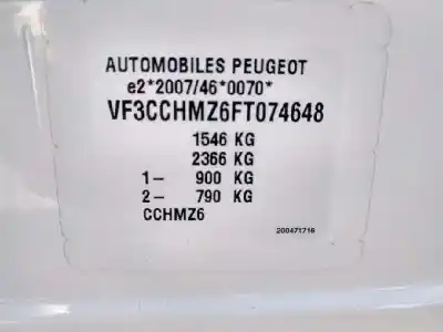 Утилизация автомобиля peugeot 208 i (ca_, cc_) 1.2 vti 82 года 2015 питание hm01