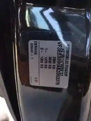 Vehículo de desguace peugeot                                            807                                                                                                                                                                                                                                                        premium                                                                                                                                                                                                                                                    del año 2011 con motor rhh
