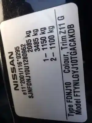 Véhicule à la ferraille nissan qashqai / qashqai +2 i (j10, nj10, jj10e) 2.0 dci de l'année 2008 alimenté m9r832