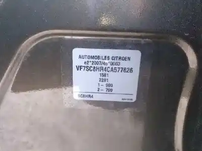 Утилизация автомобиля citroen c3 (s desde 09/2009) 1.4 hdi года 2012 питание 8hr
